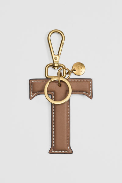 Leather Initial Keyring