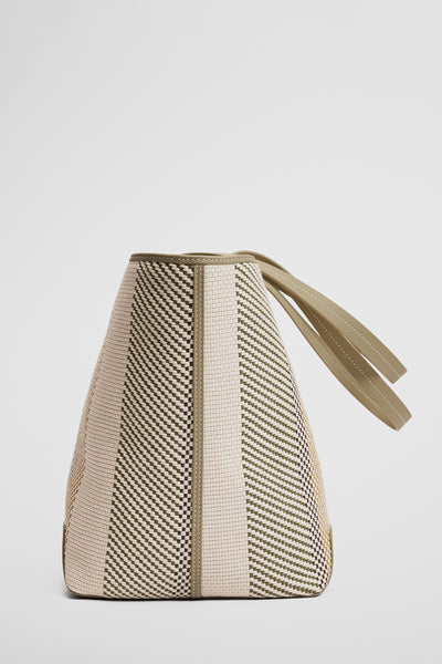 Olive Woven Tote