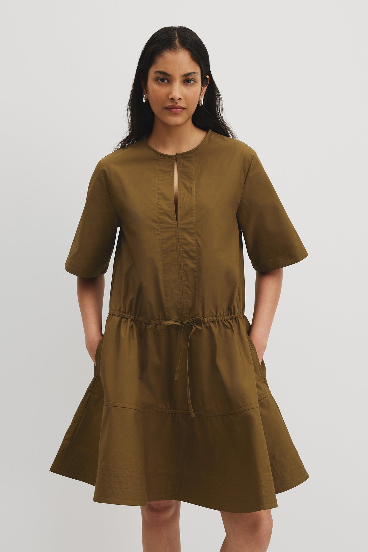 Poplin Mini Dress