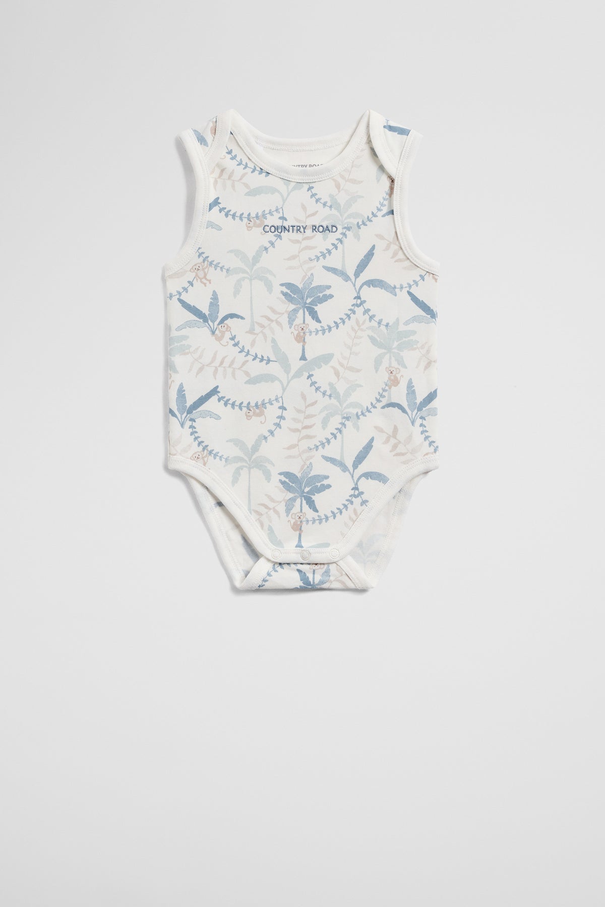 Organically Grown Cotton Sleeveless Jersey Bodysuit