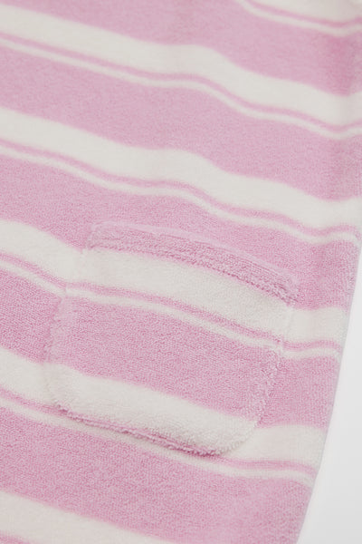 Australian Cotton Sleeveless Stripe Terry Romper