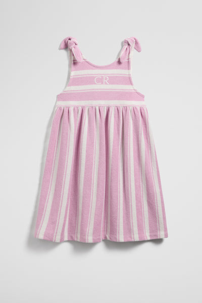 Sleeveless Terry Stripe Dress