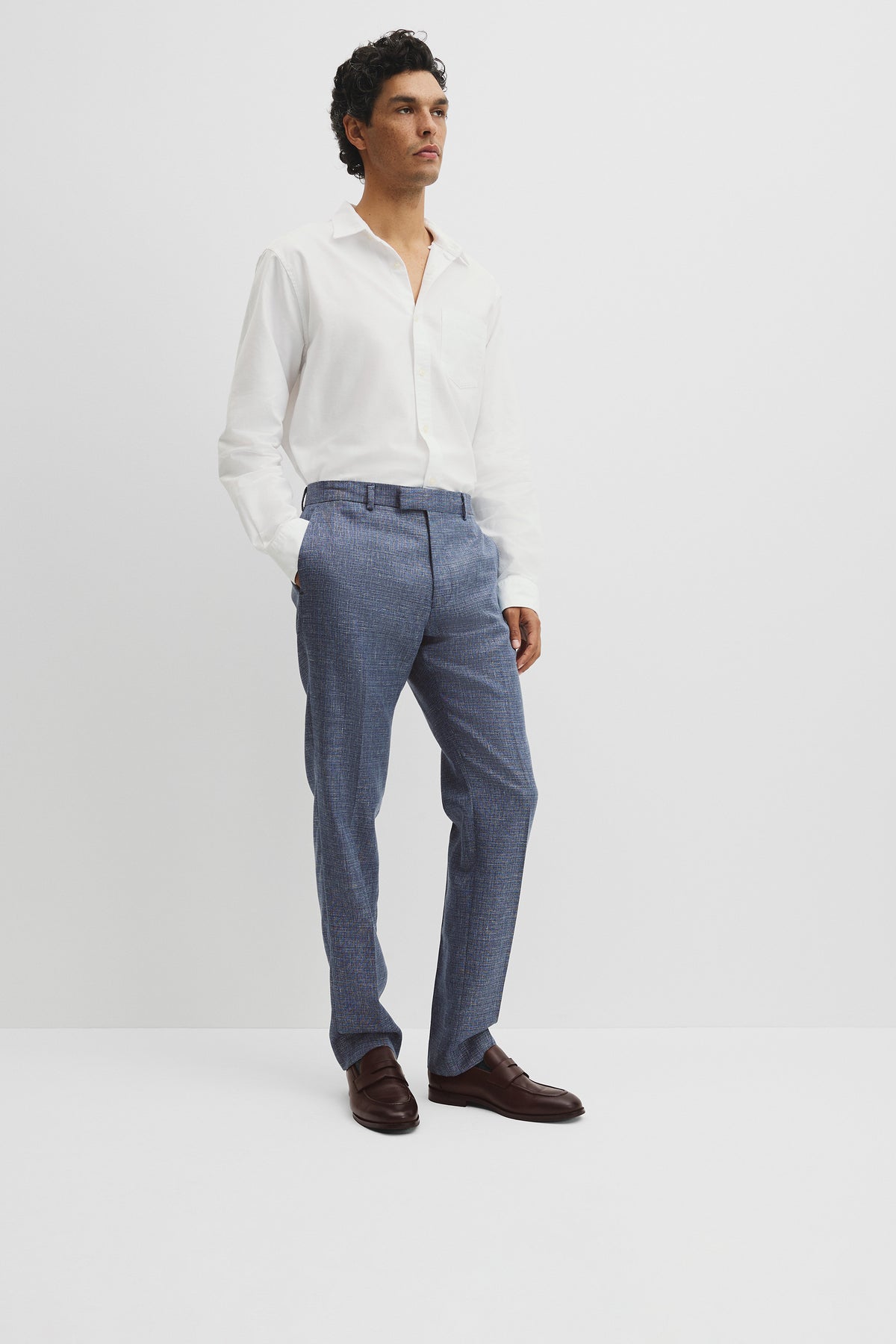 Regular Wool Houndstooth Pant