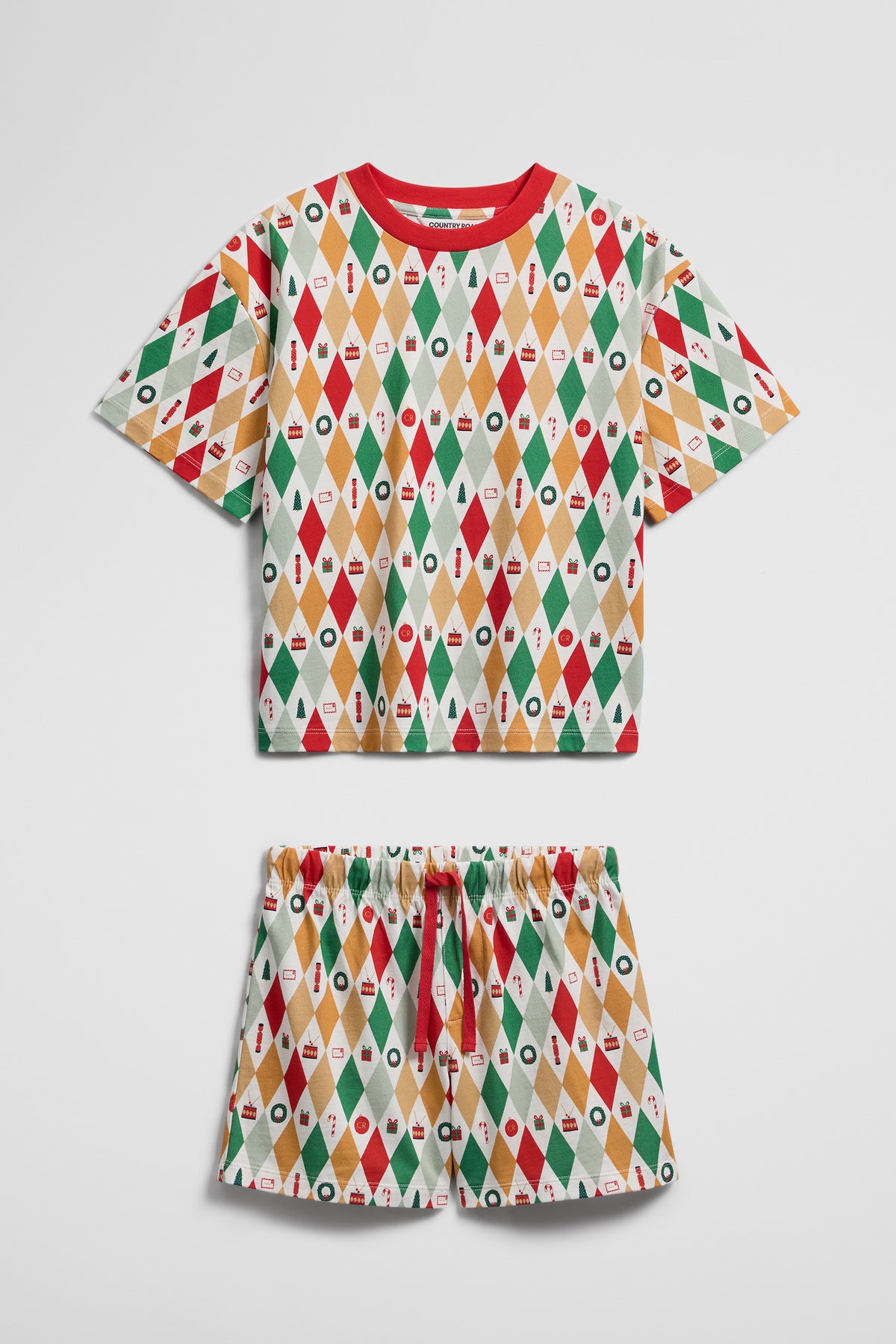 Australian Cotton Short Sleeve Festive Pyjama Set