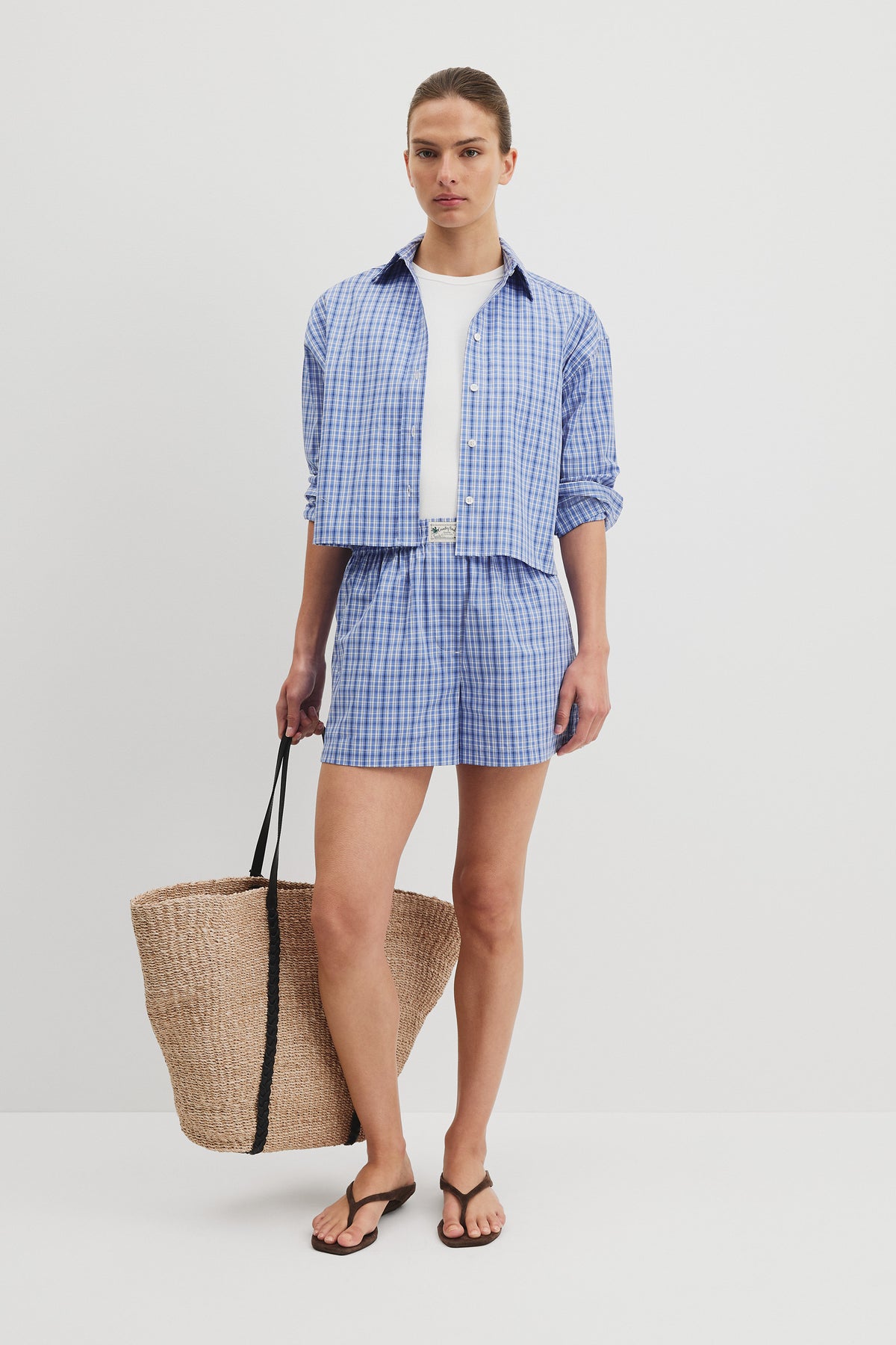 Organically Grown Cotton Check Boxer Short