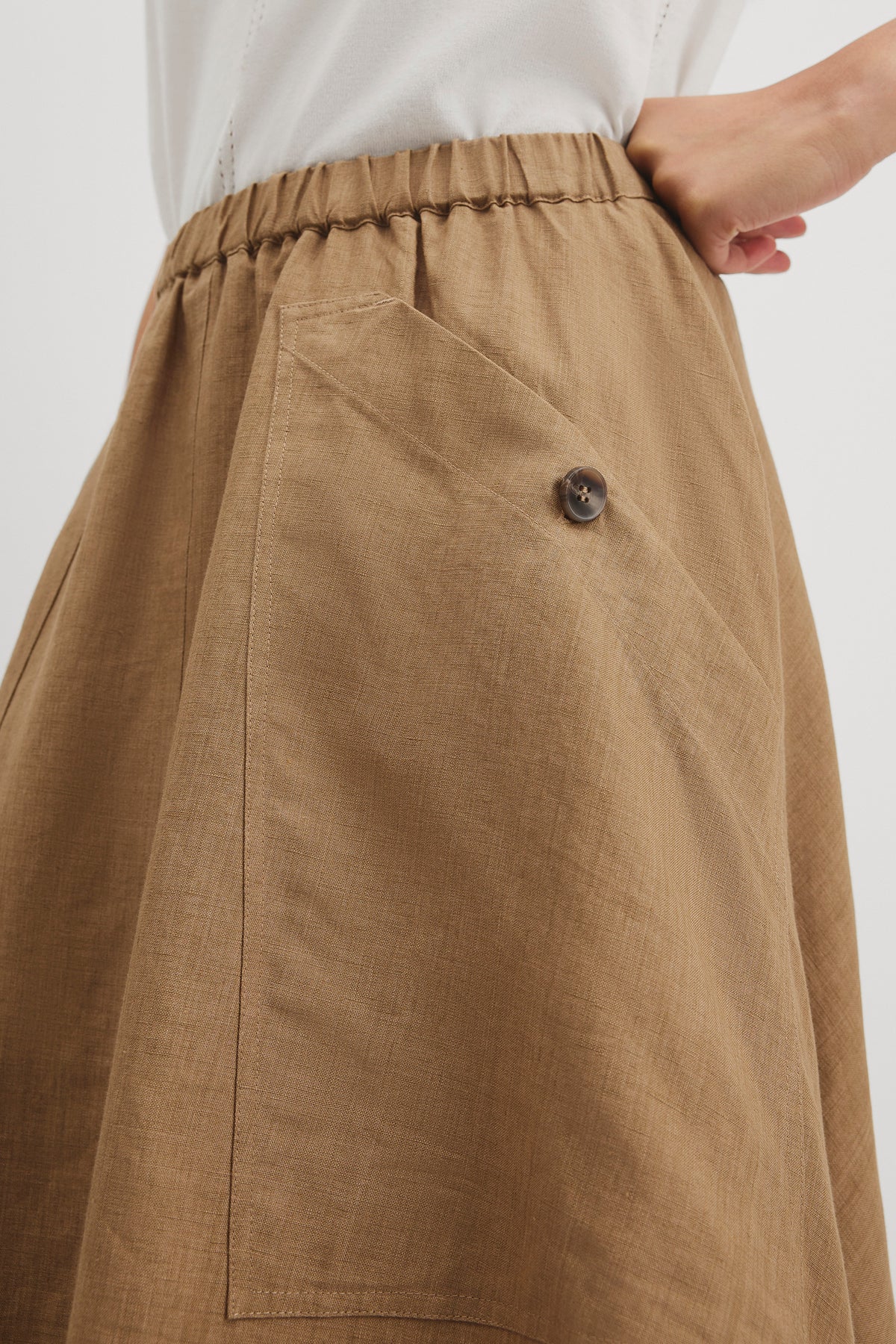 Utility Linen Skirt
