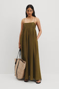 Gathered Maxi Dress