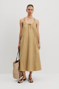 Drawcord Trapeze Dress