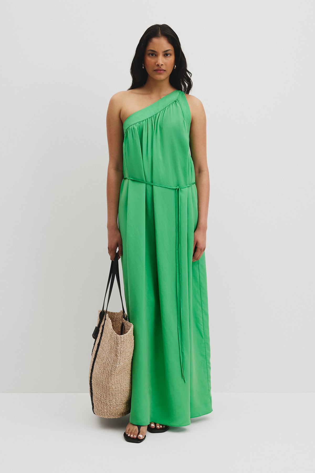 One Shoulder Maxi Dress