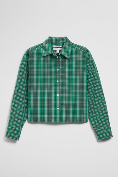 Organically Grown Cotton Check Boxy Shirt