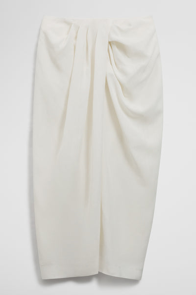 Knot Detail Midi Skirt