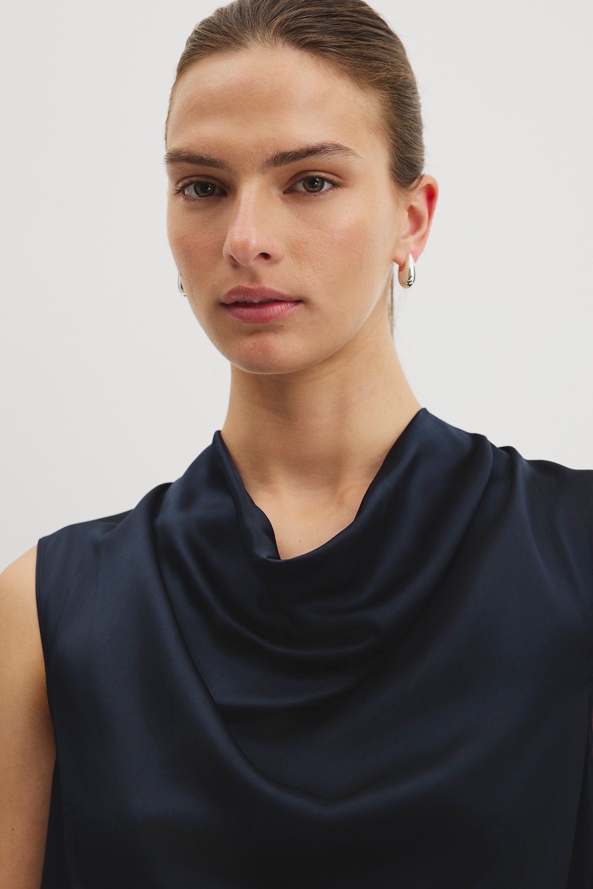 Drape Neck Blouse