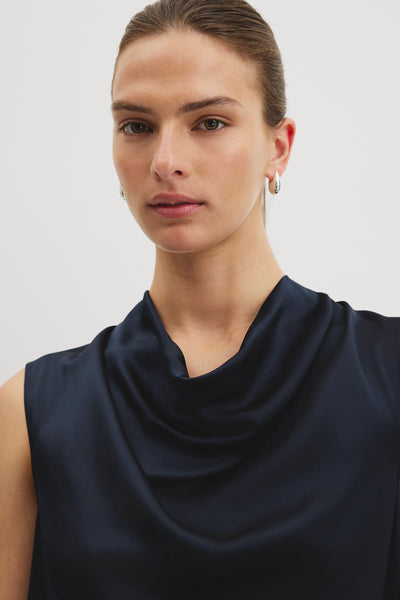 Drape Neck Blouse
