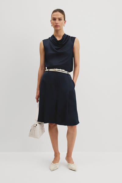 Drape Neck Blouse