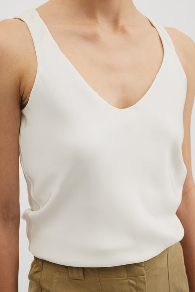 Silk Scoop Neck Tank