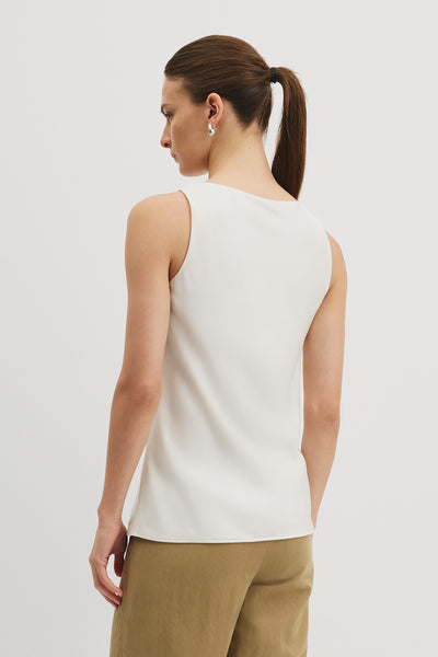Silk Scoop Neck Tank