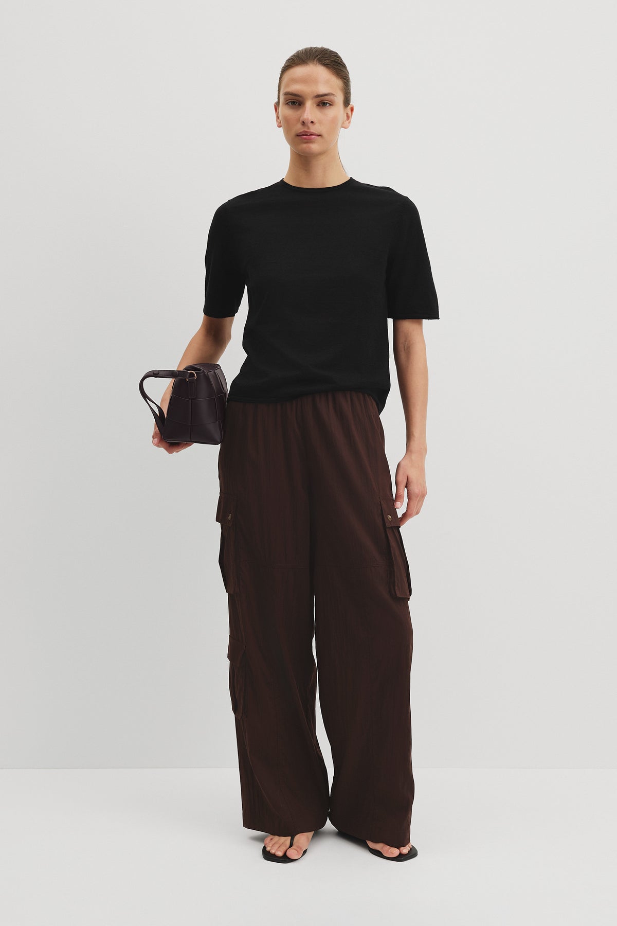 Australian Cotton Linen Blend Fine Knit T-Shirt