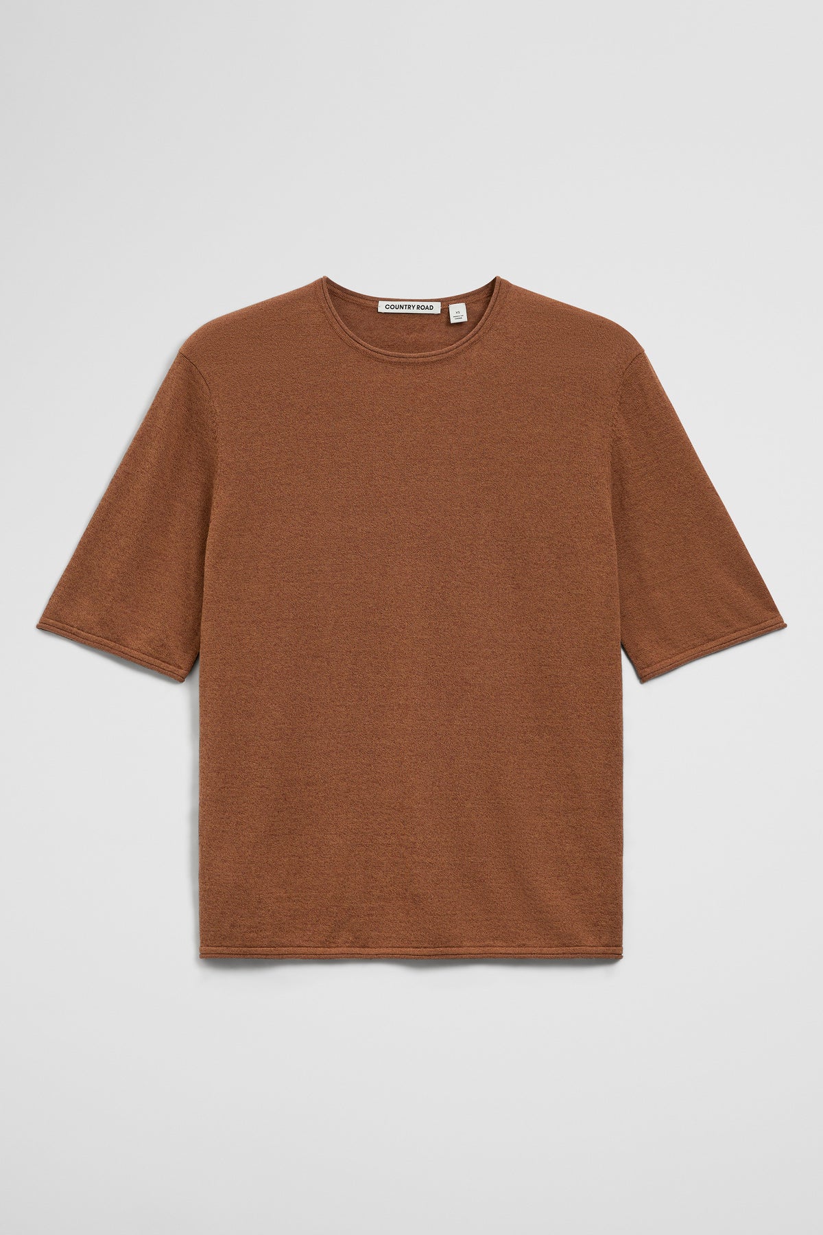 Australian Cotton Linen Blend Fine Knit T-Shirt