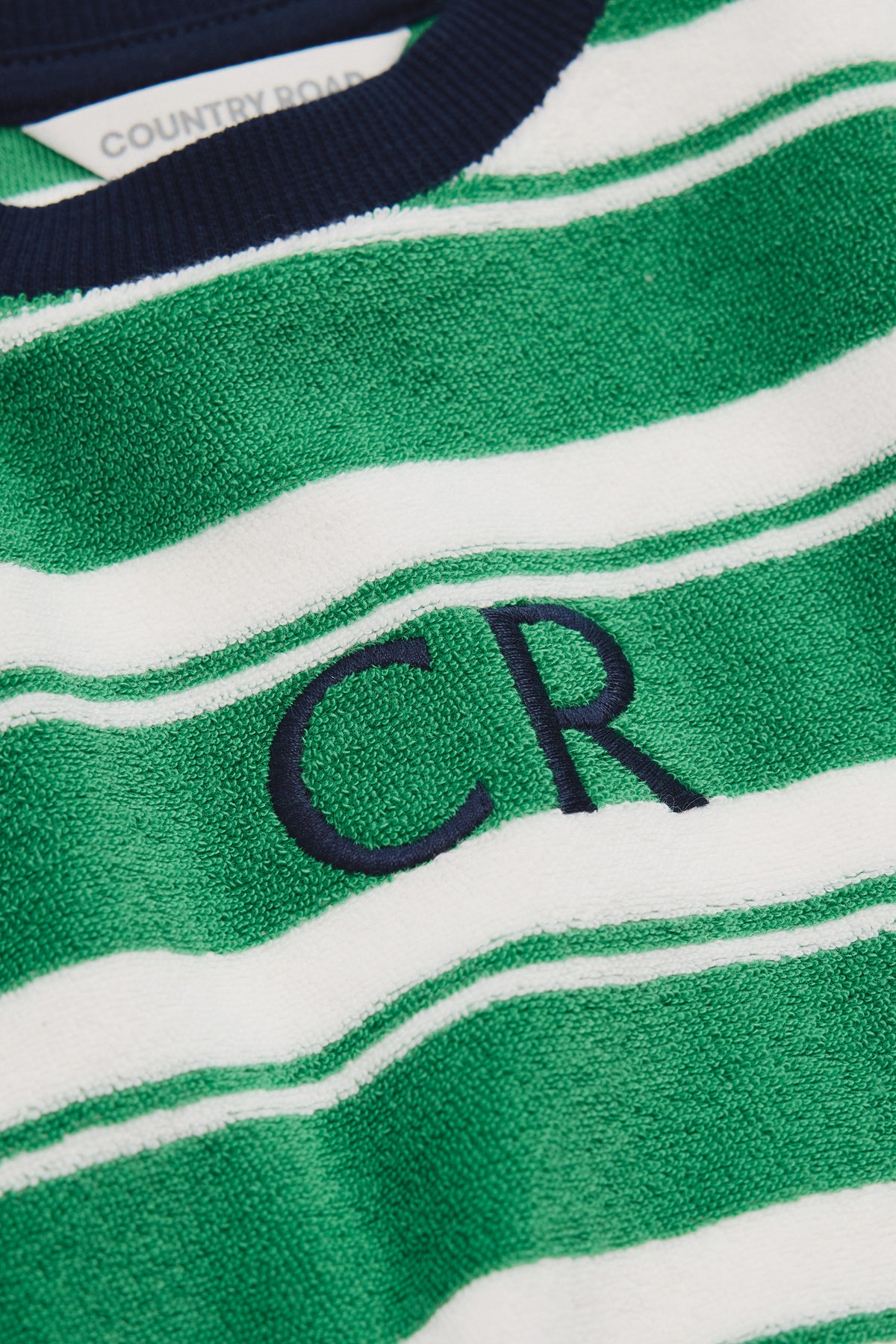 Relaxed Stripe Terry T-Shirt
