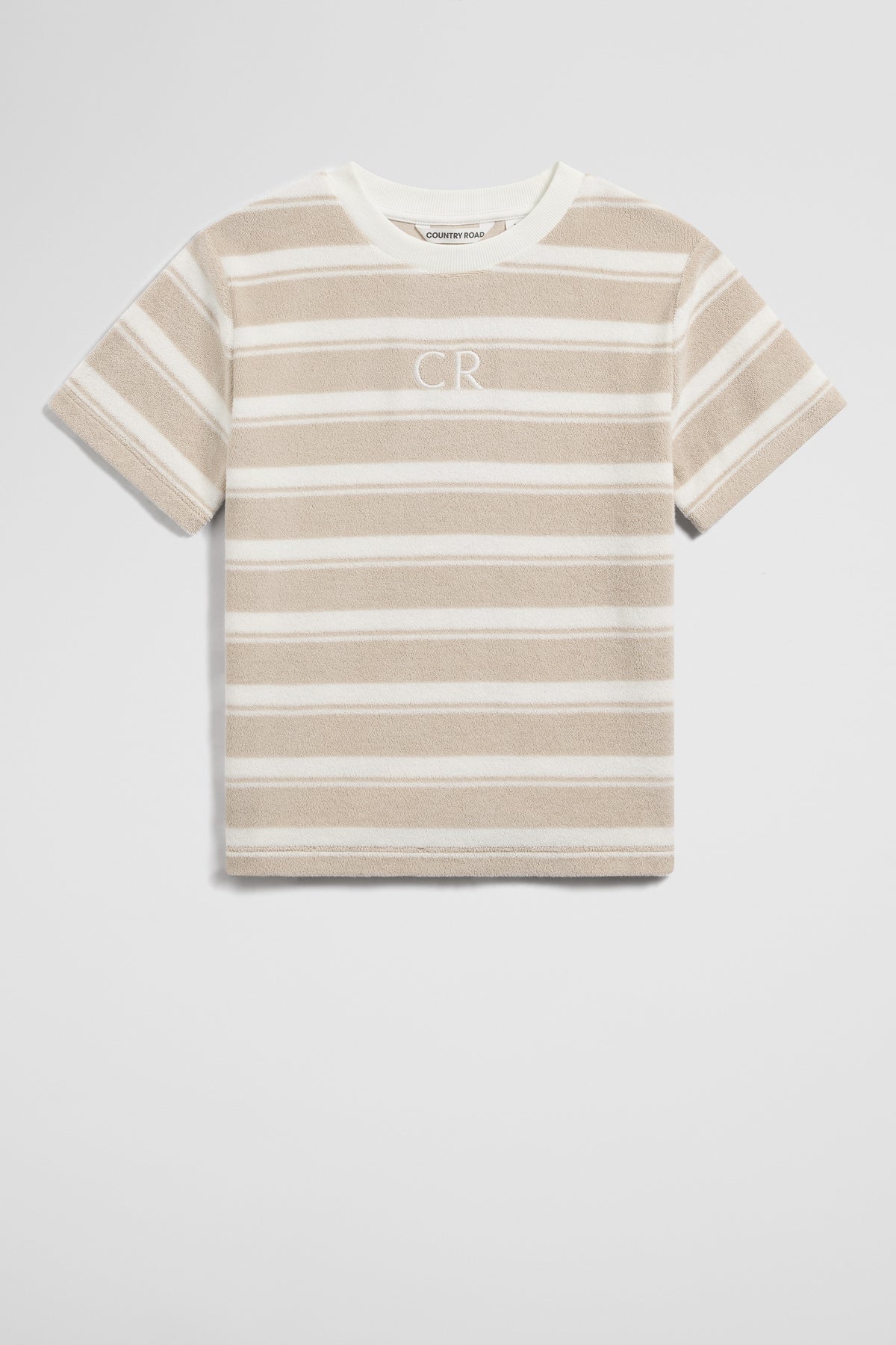 Relaxed Stripe Terry T-Shirt