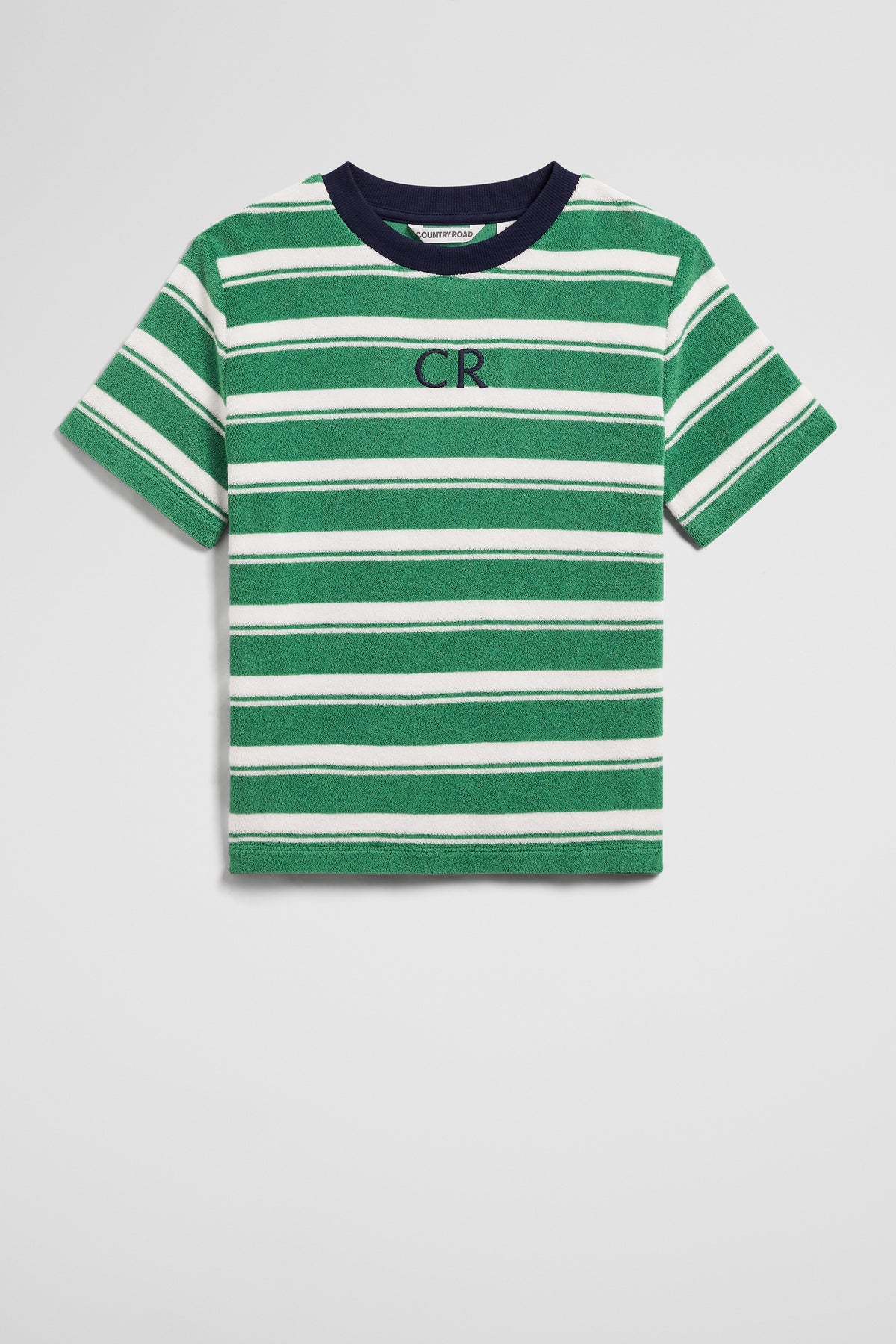 Relaxed Stripe Terry T-Shirt