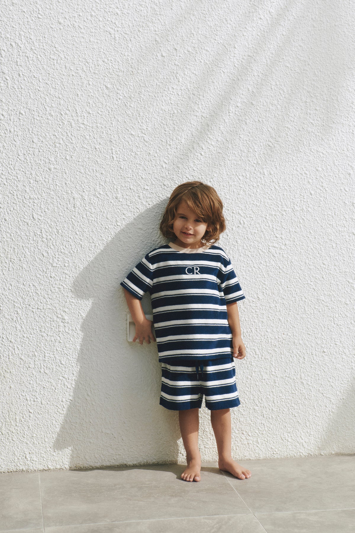 Relaxed Stripe Terry T-Shirt