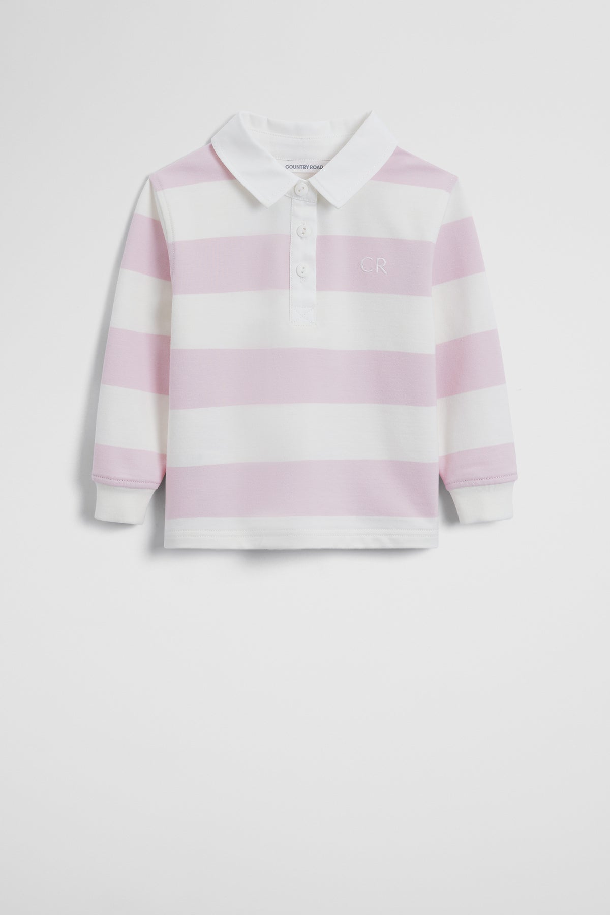Organically Grown Cotton Blend Long Sleeve Rugby Top