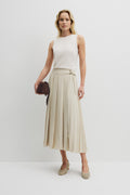 Pleated Midi Skirt