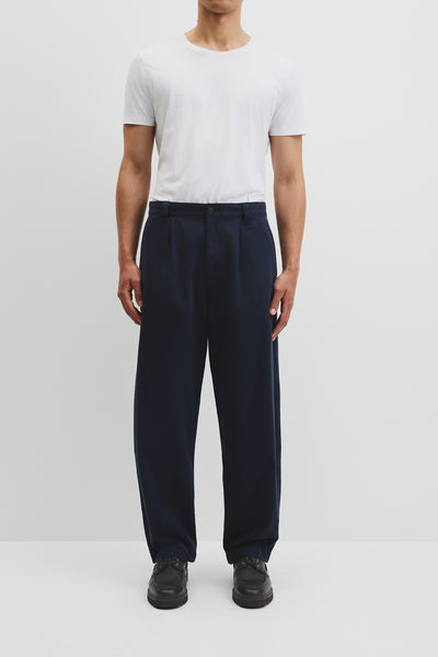 Pleated Wide Leg Chino