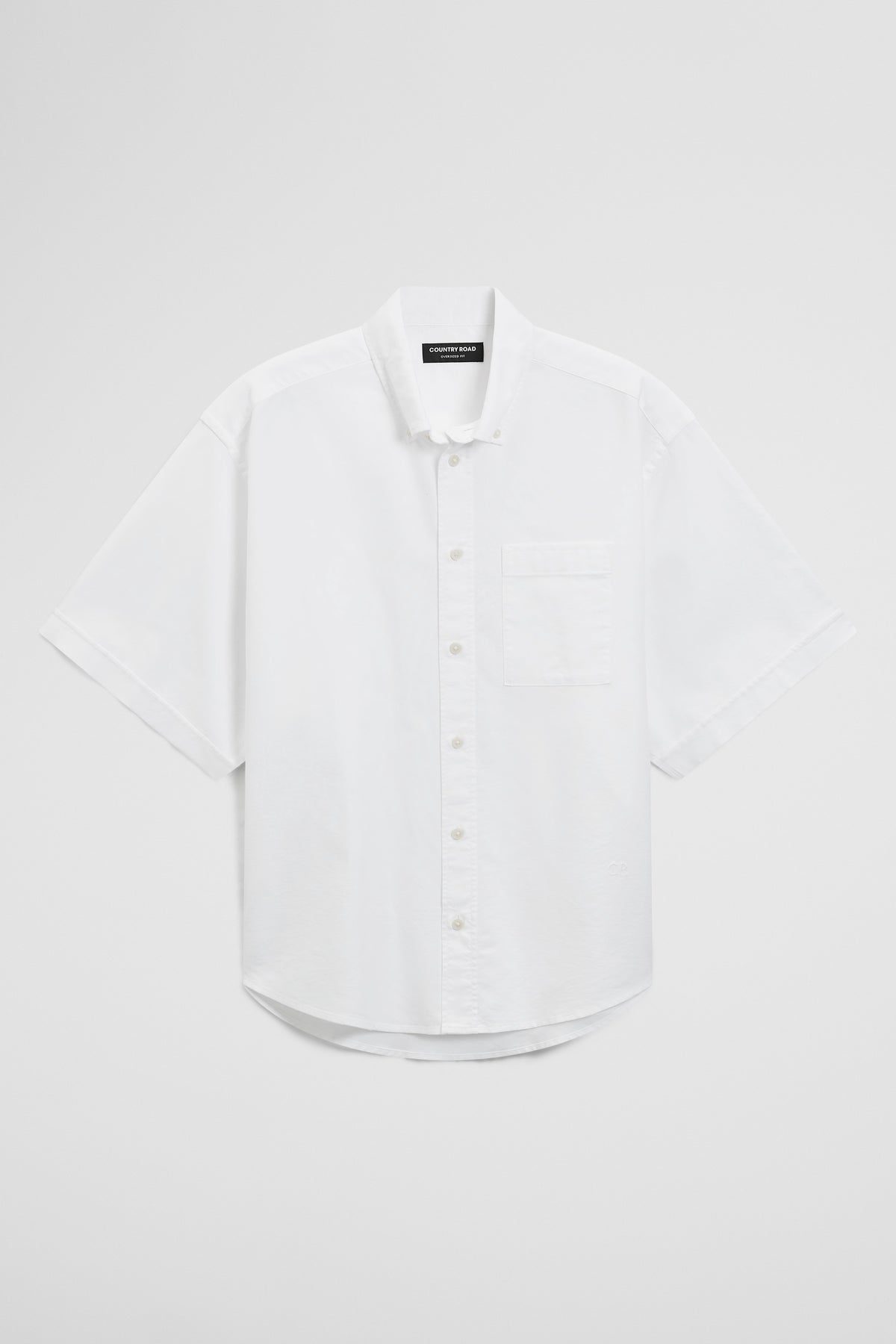 Australian Good Earth Cotton Short Sleeve Oversized Shirt