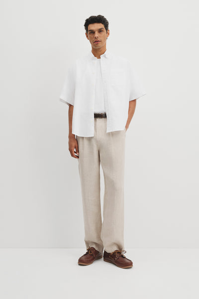 Australian Good Earth Cotton Short Sleeve Oversized Shirt