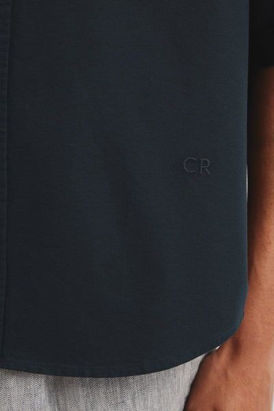Australian Good Earth Cotton Short Sleeve Oversized Shirt