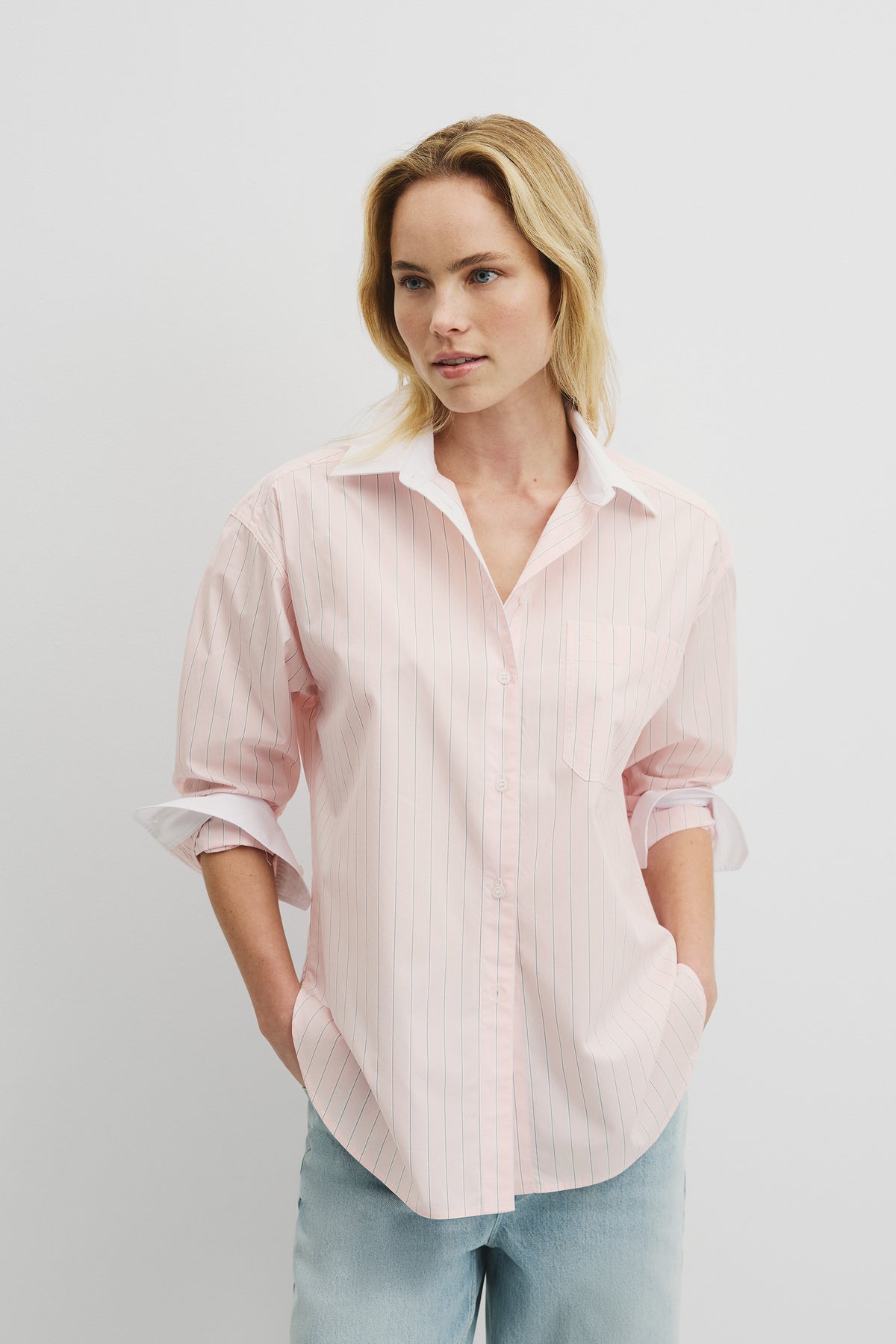 Stripe Poplin Shirt