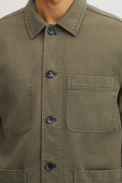 Cotton Twill Garment Dyed Chore Jacket