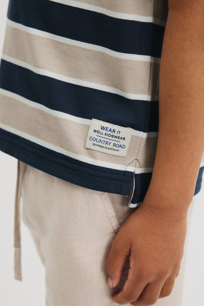 Short Sleeve Stripe Rugby