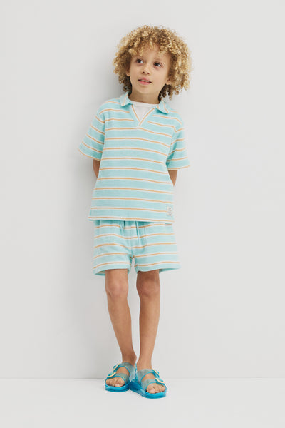 Short Sleeve Relaxed Terry Polo