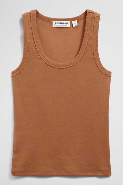 Scoop Neck Rib Tank