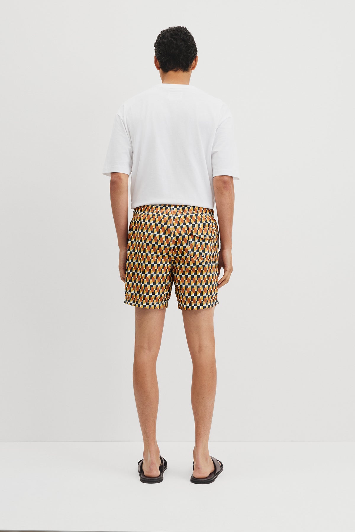 Geometric Print Swim Short