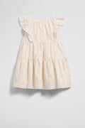 Sleeveless Frill Embr Dress