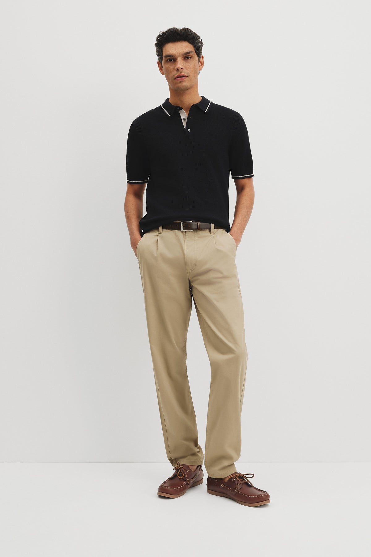 Australian Cotton Pleated Chino