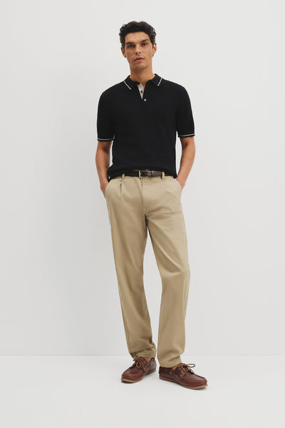 Australian Cotton Pleated Chino