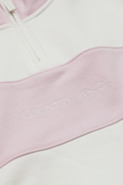 Panelled 1/4 Zip Sweat