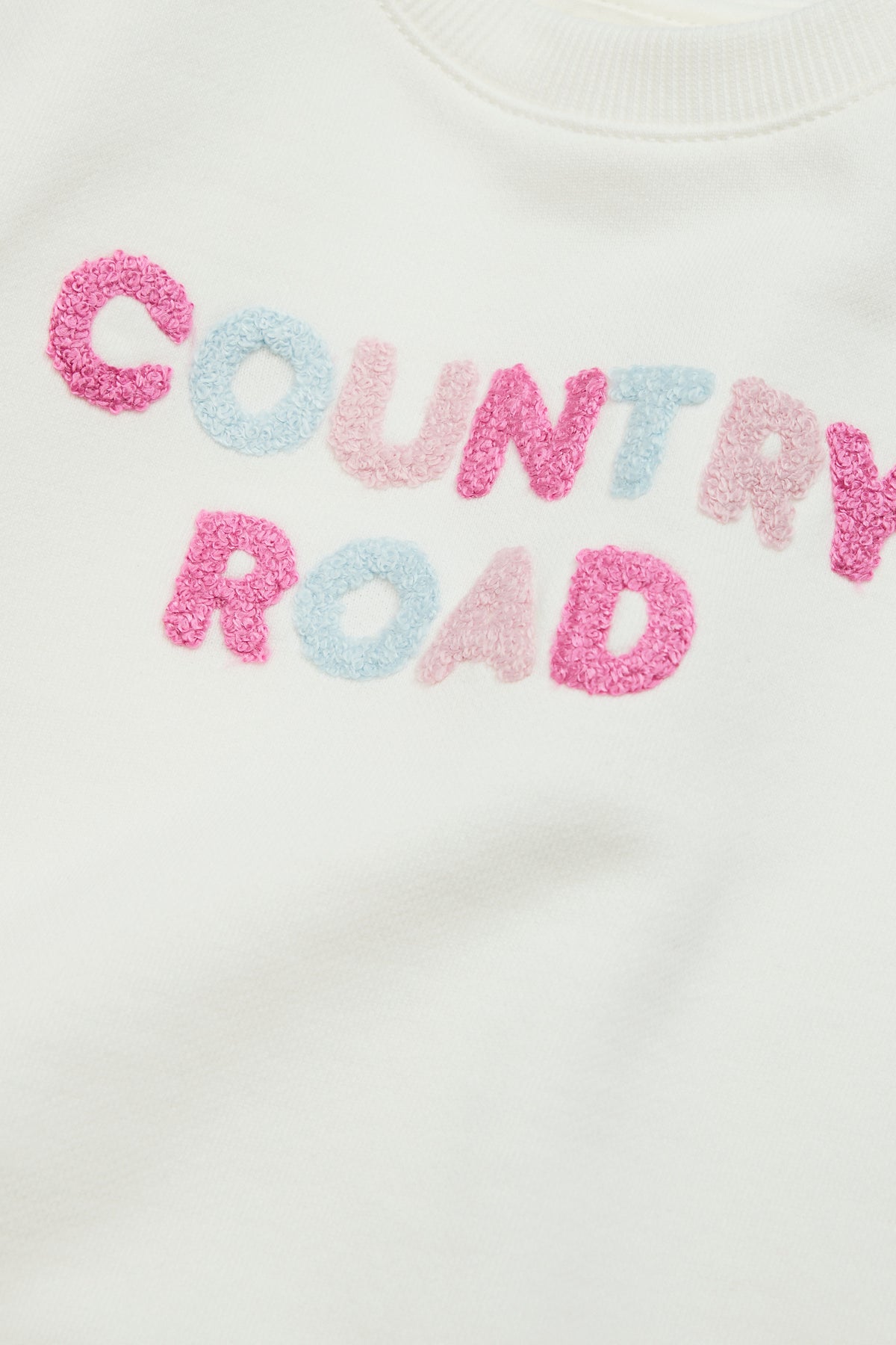Contrast Boucle Sweat