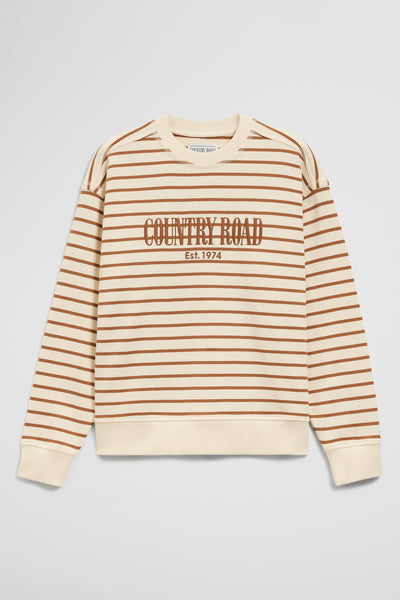 Australian Cotton Stripe Country Road Sweat