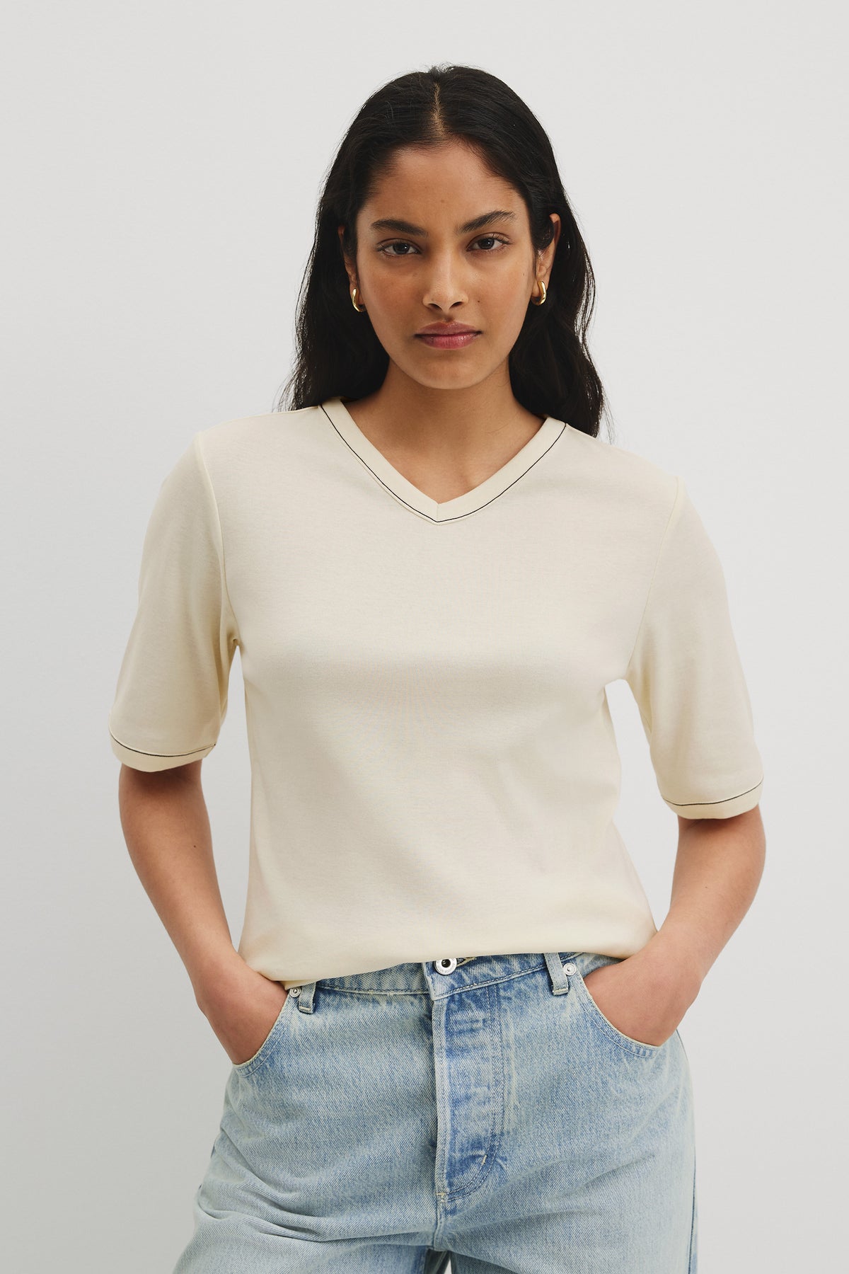 Contrast Stitch T-Shirt