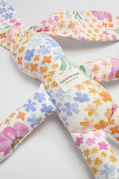 Organically Grown Cotton Jersey Floral Bunny