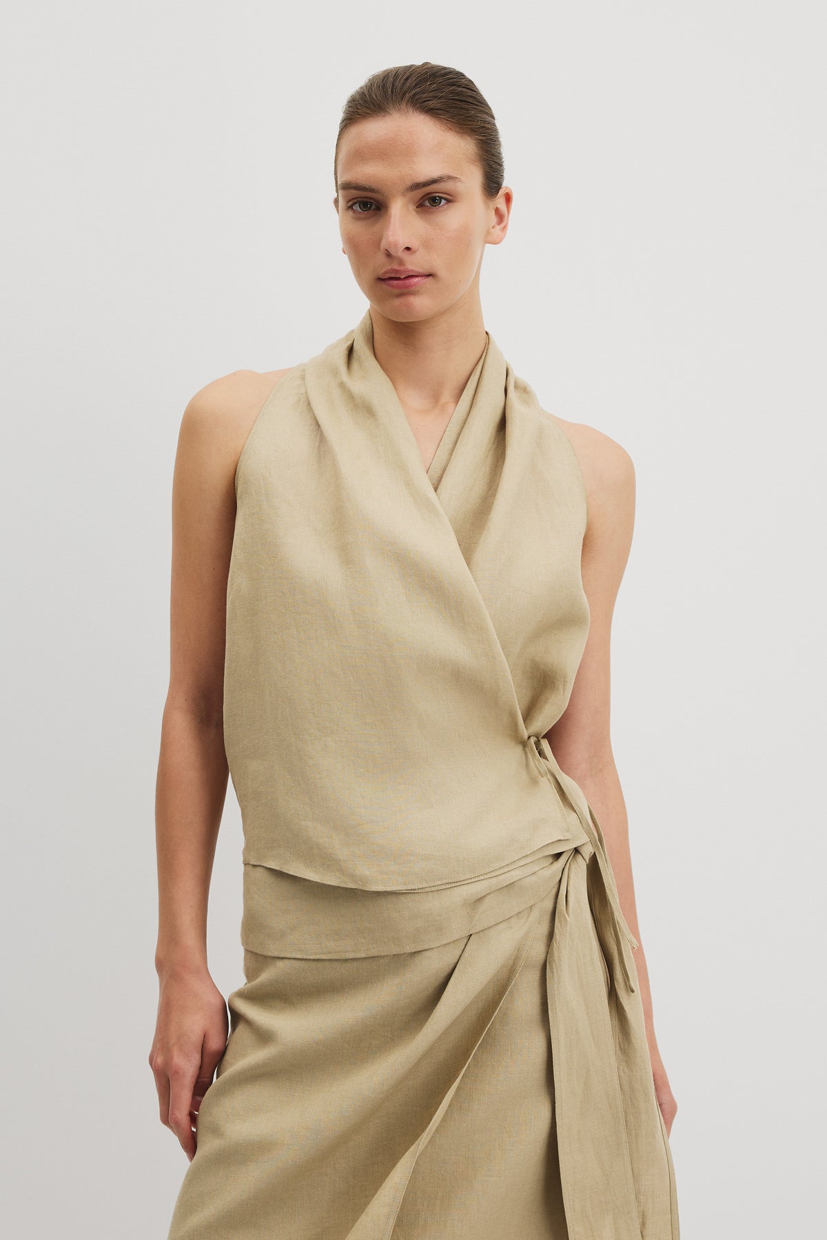 ASYM Linen Top