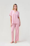 Vanessa Bamboo Long Pant Pj Set - Pink - image 1