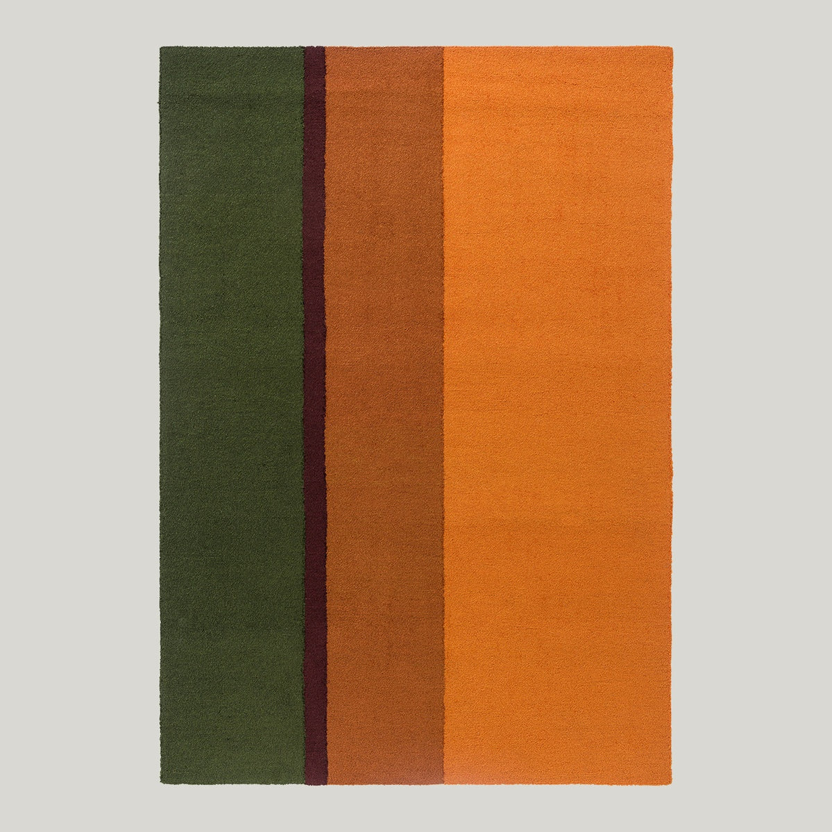 Habitat Festival Stripe Orange Outdoor Rug 200x140cm - Dark Green - image 1