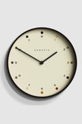 Mr Clarke Clock - Dark Wood Dot Dial - Brown - image 1